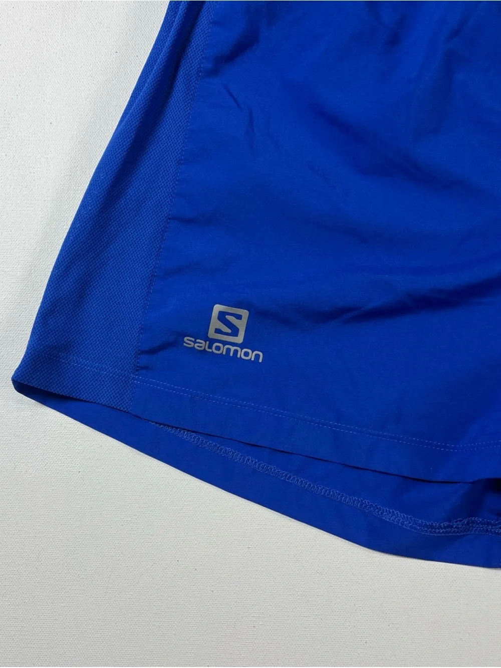 Salomon Agile Shorts ActiveDry Lined 5” Running Gym Men’s M Blue Reflective